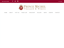 Tablet Screenshot of princemichel.com